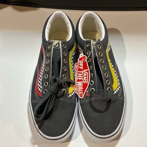 NWT Vans old skool red/yellow checker